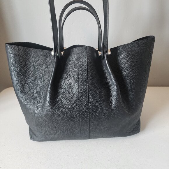 All Saints Black Tote "EUC" - Picture 6 of 15